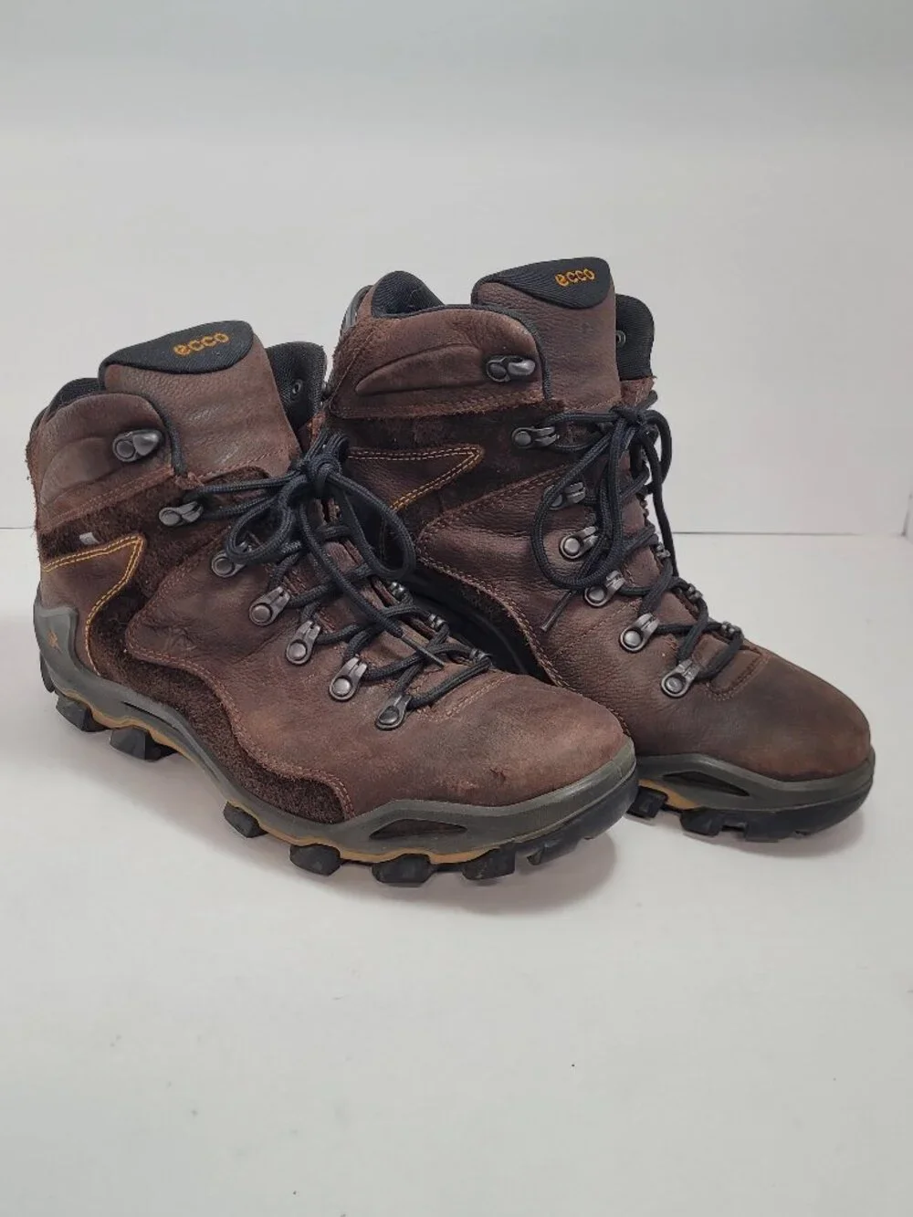 ECCO Dhaka Mid Gore-Tex Brown Hiking Boots Men's US 9.5